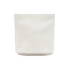 Odd Pouch Embossed D-Handle Zipper Closure Leather Tote Bag Women Tote Bag White X09135P4007T1010