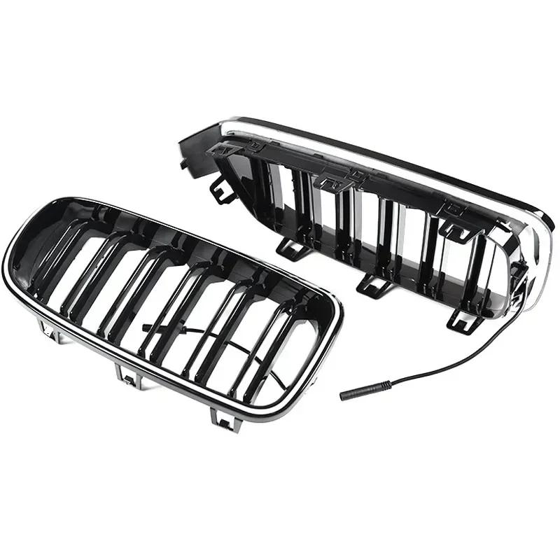 For BMW 3 Series F30 F31 F35 LED Car Front Bumper Racing Grille Grill  320i 325i 328i  2013-2019 Grilles Kidney Racing Grills