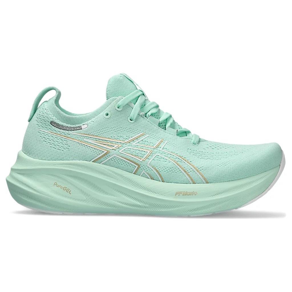 New ASICS Gel Nimbus 26 Mint Tint Women's 1012B601-300