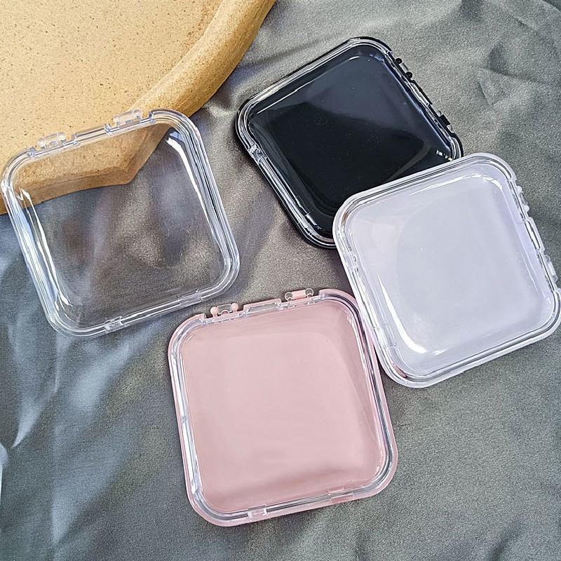 Empty Transparent Press On Nail Packaging Box Portable Plastic Nail Tips Organizer Display Manicure False Nail Tips Case