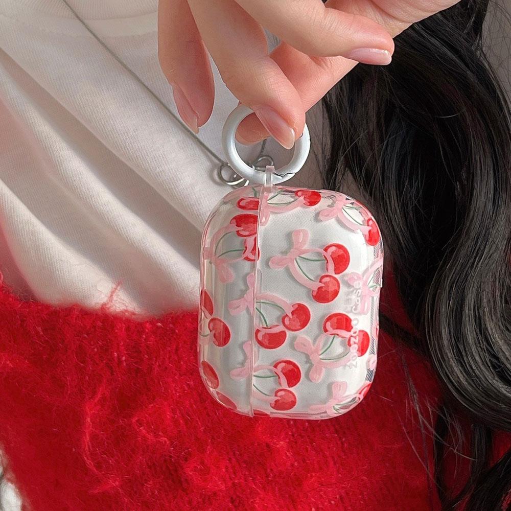 Pink Bow Knot Headset Case for AirPods 1/2 With for AirPods Pro2 4nd Charging Box Fundas for AirPods 3 Clear Shockproof
