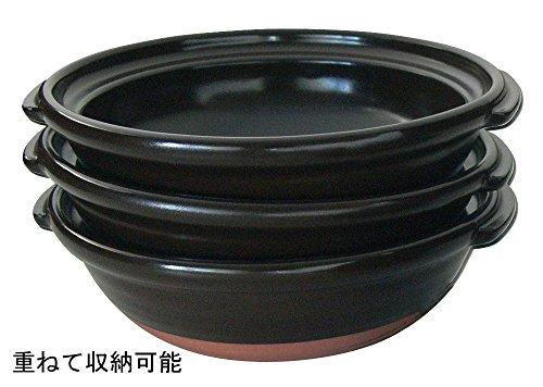 Suzuki, Banko ware Kyoto-style earthenware pot, size 6 (for one person), lapis lazuli glaze, 5341-4065
