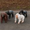 PVC Simulation Gorilla Animal Toy Handmad Chimpanzee Action Figure  Kids Birthday Gift