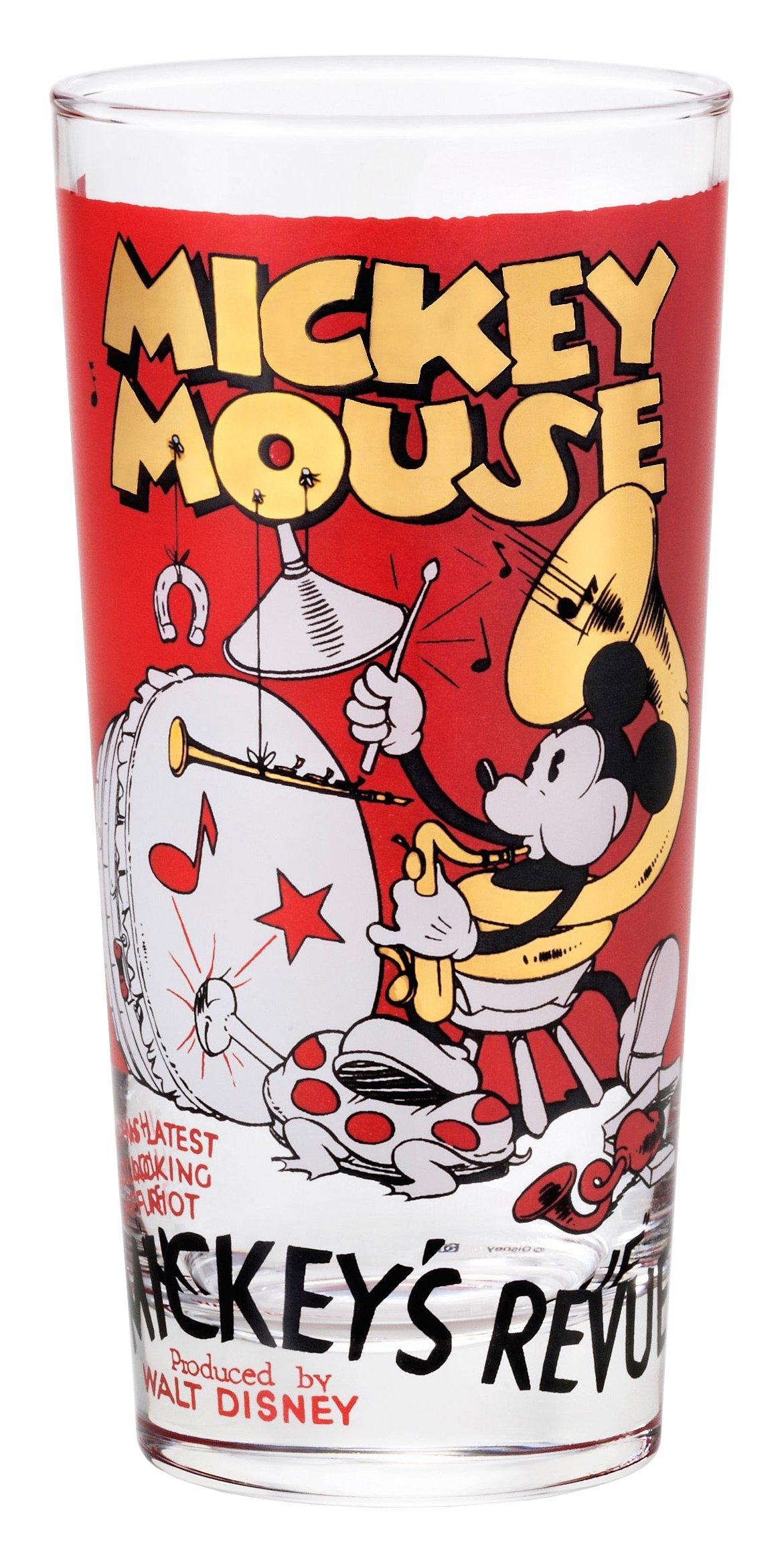 

ADERIA Tumbler Mickey Review 415ml Disney Vintage Glass Poster Art Collection Made in Japan 6540