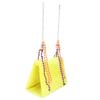 Pet Bird Plush Nest Swing Comfortable Hanging Bed Hammock Play Toy for Parrot YellowS