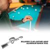 Billiard Pool Cue Tip Clamp Aluminum Alloy Pool Cue Tip Clamp Tool Replacement Snooker Stick Clamps Easy to Use