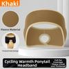 Thermal Insulation Ponytail Headband Fleece Material Sport Headband Ear Warmer Headband  Cycling