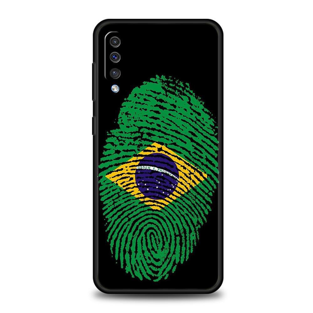 Large Brazil Flag Phone Case For Samsung A56 A36 A26 A54 A52 A24 A14 A50 A72 A70 A40 A06 A12 A22 A34 A42 A32 A04s A16 5G Cover