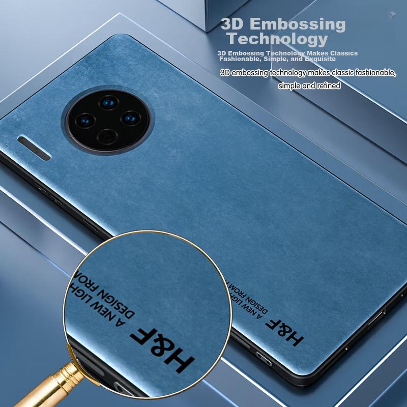 HotFire Huawei Mate30 Phone Case, Huawei Mate30 Protective Cover, Upgraded Skin-Like Matte Lens Full Protection Silicone Case - Smoke Gray