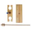 2 Hole Funnel Stand Laboratory Accessory Adjustable Height Wooden Funnel Rack