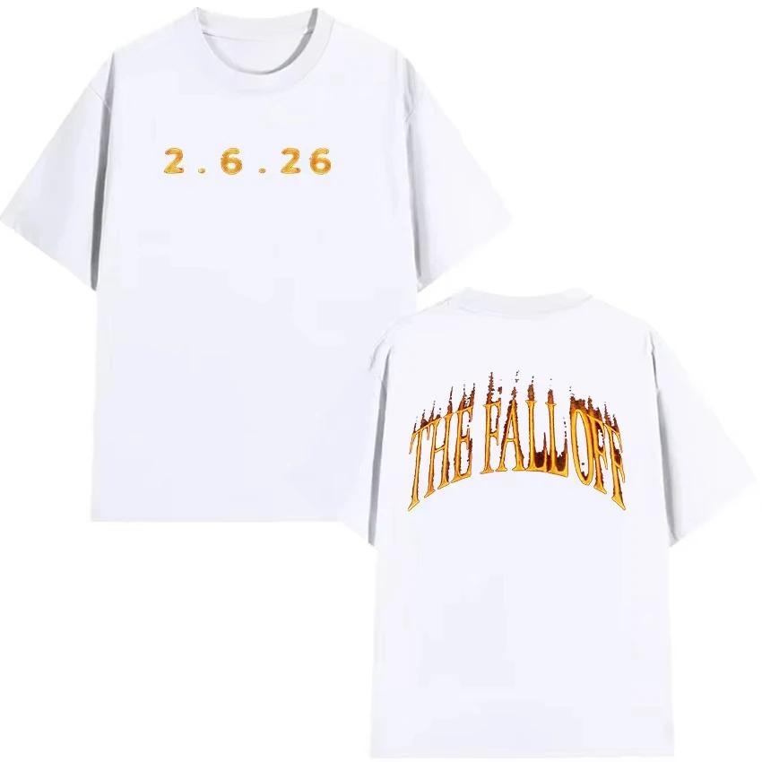 Cole The Fall Off Album Graphic T Shirts Men Women Vintage Pure Cotton T-shirt Hip Hop Gothic Clothing T-shirt