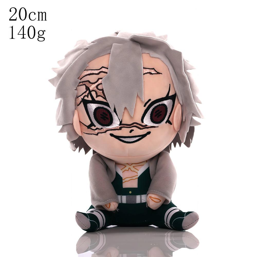 15-25cm Demon Slayer Cartoon Plush Toys Ghost Slayer Keychain Kamado Tanjirou Kamado Nezuko Kochou Figure Stuffed Doll Child Gif