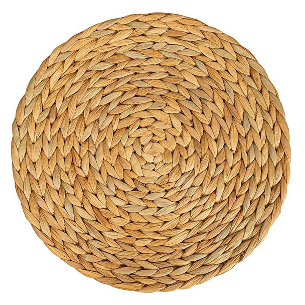 Round Table Mats Durable Home Rustic Decorative Heat Resistant Pads Woven Placemats for Tea Pot Party Cooking Wedding Hotel