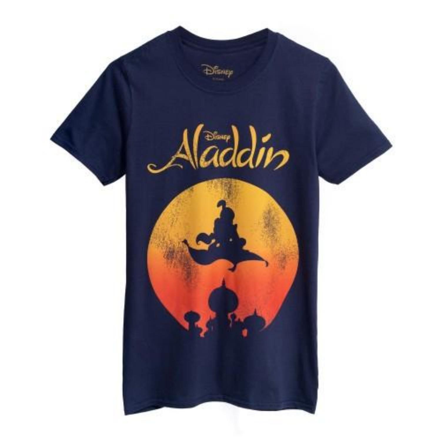 aladdin Mens Magic Carpet Short-Sleeved T-Shirt S чёрный