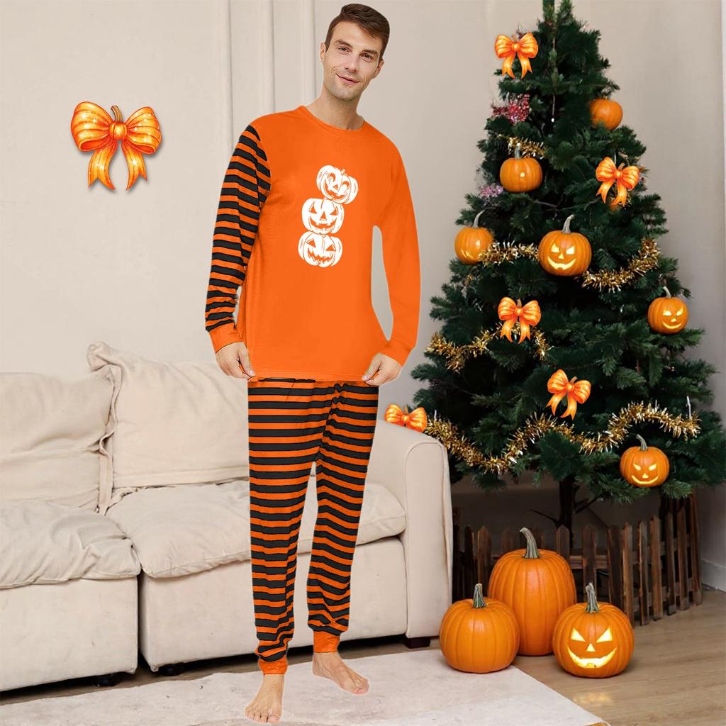 Halloween Day Prints Family Matching Long Sleeve Tops+Pants Set Family Matching Sets