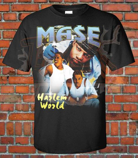 Mase 90s Style Bootleg Tee Hip Hop Rap Music Bad Boy Harlem World Biggie Unisex T-Shirt XXXXL
