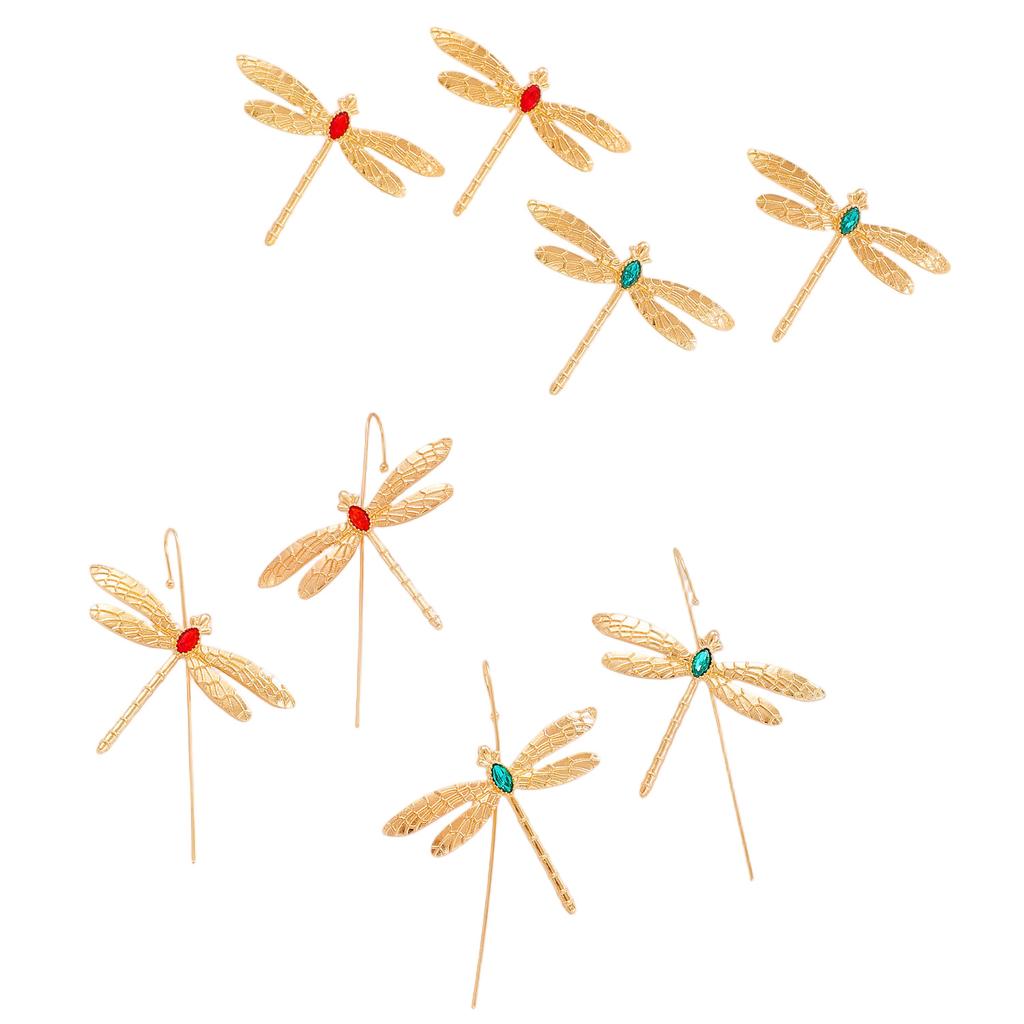 Fashion Dragonfly Stud Earrings For Women Unique Animal Ear Jewelry