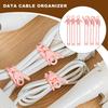 6PCS Cable Organizer Earphone Clip Charger Cord Management Silicone Wire Manager Holder Data Line Bobbin Winder Straps