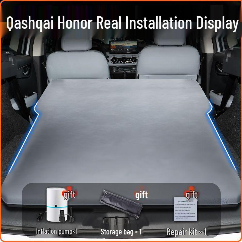 Nissan Qashqai Trunk Inflatable Car Bed - Rear Seat Sleeping Pad for Travel
