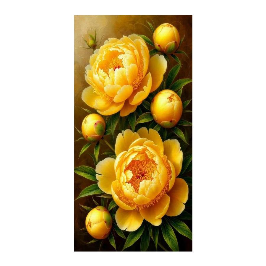 Colorful Rose Peony Large Size Diamond Painting New Collection Flowers Diy Full Square Round Drill Rhinestone Embroidery Mosaic Cross Stitch Kits