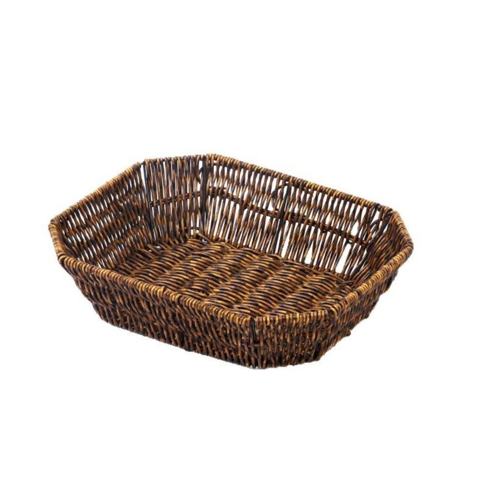 Retro Woven Imitation Rattan Fruit Plate  Wedding Candy Flower Storage