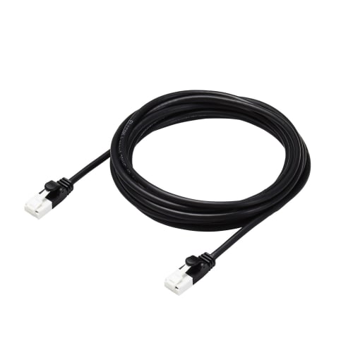 ELECOM LAN Cable CAT6A 3m Unbreakable Nail Break Prevention Connector Soft Black ECLD-GPAYTBK30