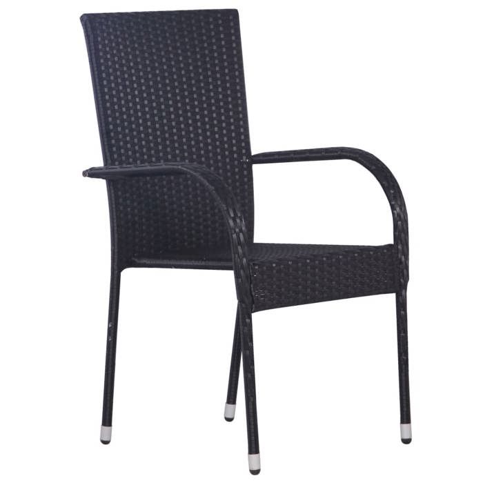 VidaXL 4x Chaises Empilables d'Extérieur Chaises de Jardin Sièges de Terrasse Chaises de Patio Sièges de Salle à Manger 310084