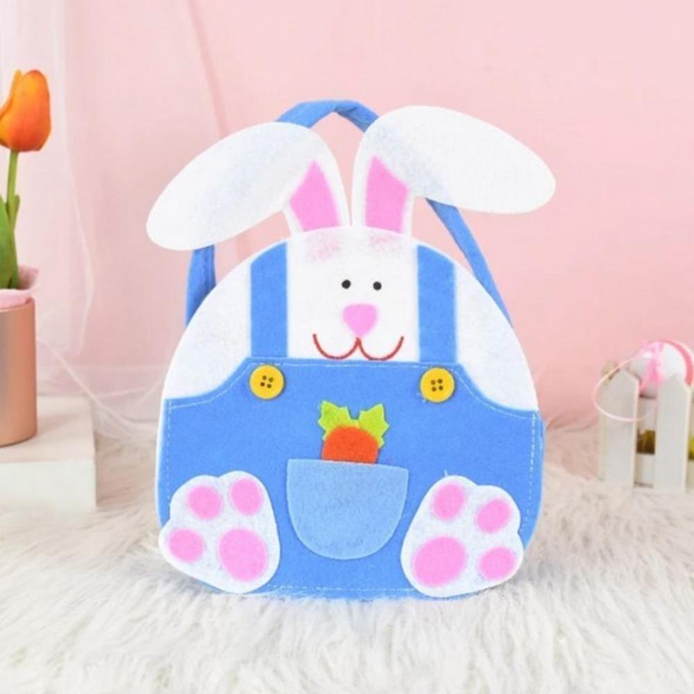 

Фетровая корзина для хранения конфет и яиц. Фетровая корзина. Большая емкость. Ведро для хранения пасхального кролика. Сумки с пасхальным кроликом.