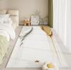 Designer Autumn Rug: High-Pile Flannel Bed Mat, Thermal-Insulated Hall Carpet with Velvet Trim for Minimalist Home Decor