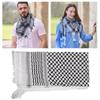 Religious Arab Adult Keffiyeh Headscarf Turban Jacquard Pattern Scarf Outdoor Headscarf for Male Daily Hair Accessory