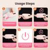 USB Rechargeable Menstrual Heating Belt, Warm Abdomen & Waist with Vibration Massage