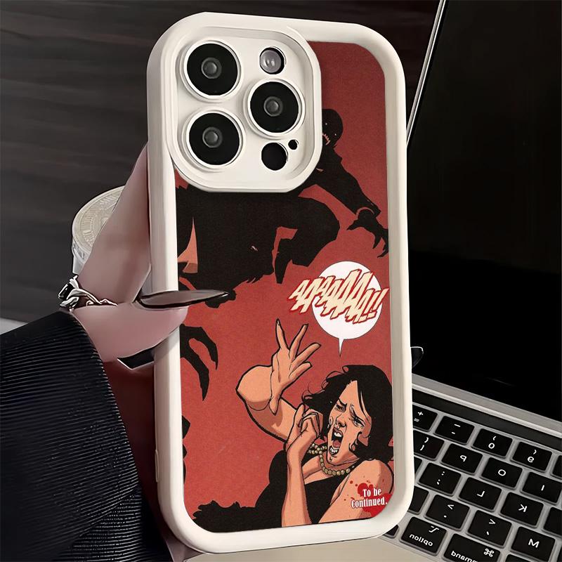 Phone Case for iPhone 17 Air 16E 15 16 Pro Max Gothic Vampire Scarlet Art Cover 14 Plus 13 12 Mini Soft Shell Silicone Fundas