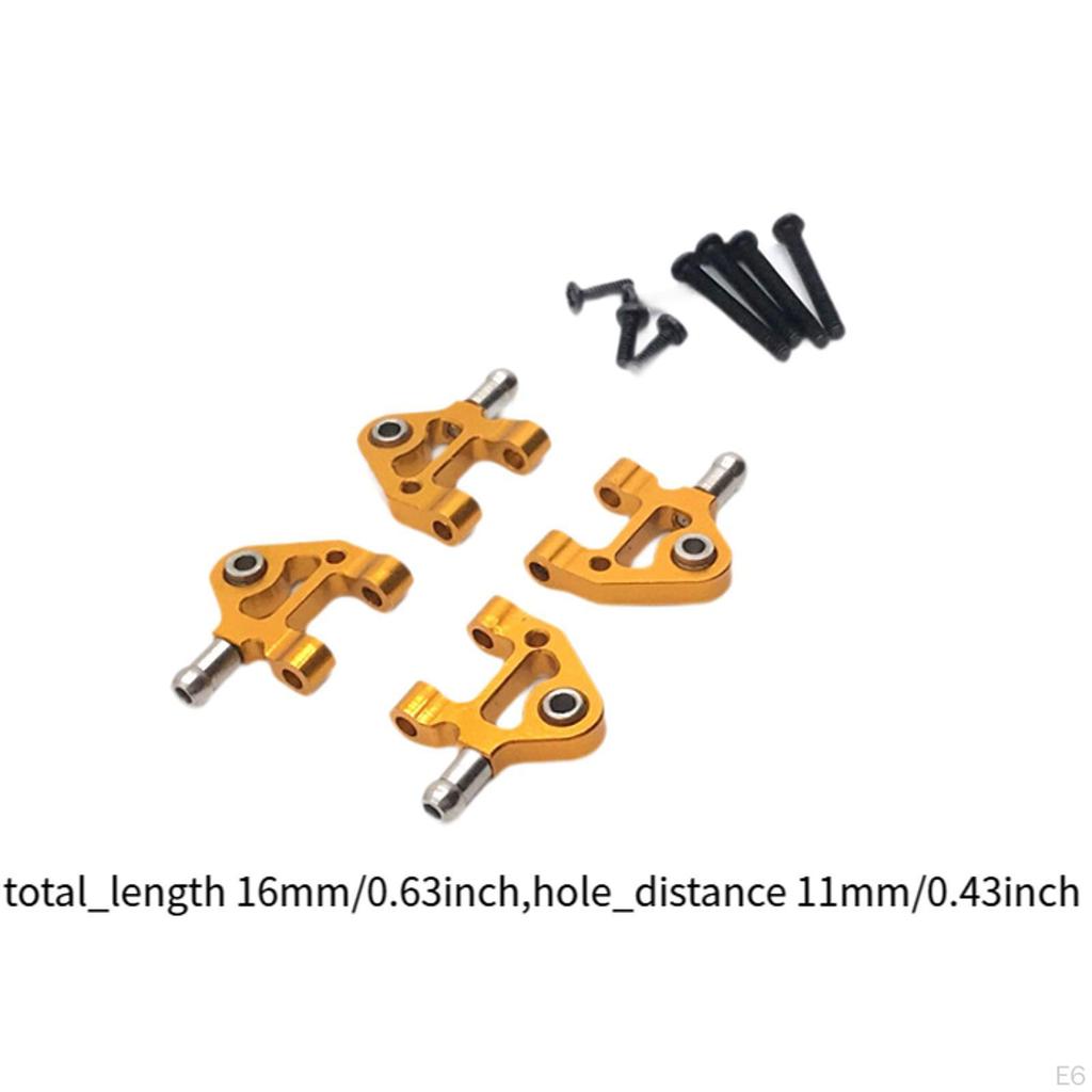 1/28 Scale RC Rear Lower Swing Arm Replacement, Installable Fixed Metal Spare Parts, Car