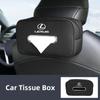 THQP1 Car Seatback Tissue Box Armrest Paper Napkin Storage Bag Accessories  For Lexus UX250h RX450h CT200h RX400h NX300h RX350 RX300 G