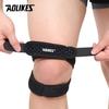 Aolikes Adjustable Patella Knee Strap Double Compression Pads Support For Running Basketball Football Cycling