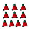 Plush Mini Christmas Hat Hair Clips For Women And Kids Soft Acrylic Festive Headwear Party Hairpieces Hair Accessories