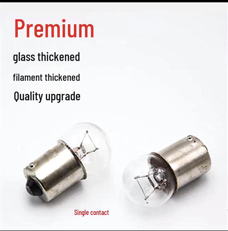 Tri-Color Machine Tool Alarm Indicator Bayonet Bulb 12V/24V/36V 10W/5W Motorcycle Round Head