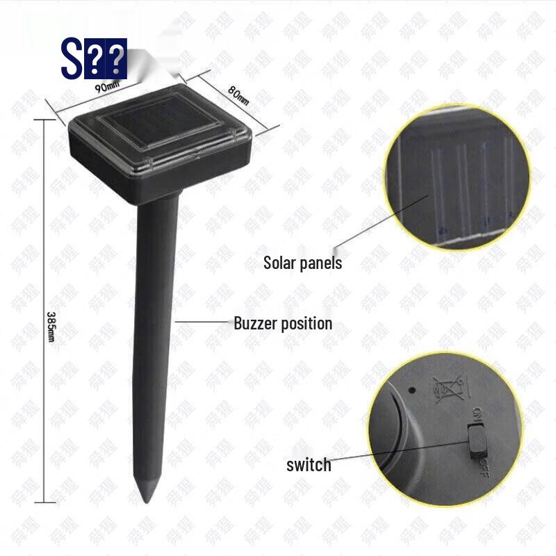 Solar Ultrasonic Snake and Rodent Repeller