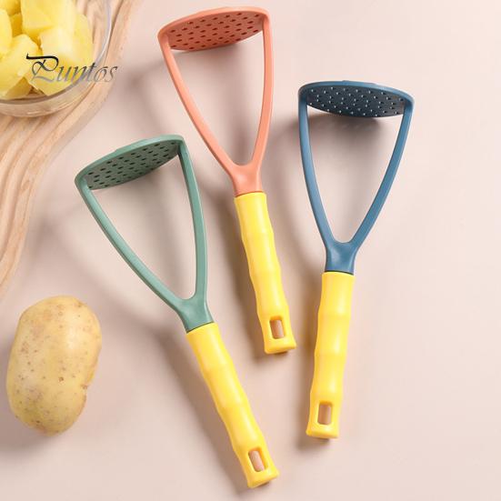 Kartoffelstampfer, robust, antihaftbeschichtet, PP, weicher Griff, Kartoffelpresse, Zerkleinerer für die Küche