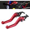 DEALPEAK 2Pcs CNC Aluminum Motorcycle Scooter Double Disc Brake Clutch Lever Handles