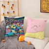 Cartoon Fun Funny Ketnipz Cute Pillow Case Silky Short Plush With Invisible Zipper Dustproof Sofa Cushion Cover For Home Decor