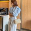 Nischen-Tasche Damen Neue gewebte Schultertasche Umhängetasche Mode Stroh-Strandtasche