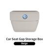 Car Trapezoidal Seat Gap Organizer PU Leather Storage Box Auto Accessories For VW Scirocco Jetta Passat GTI Tiguan Sharan Touran