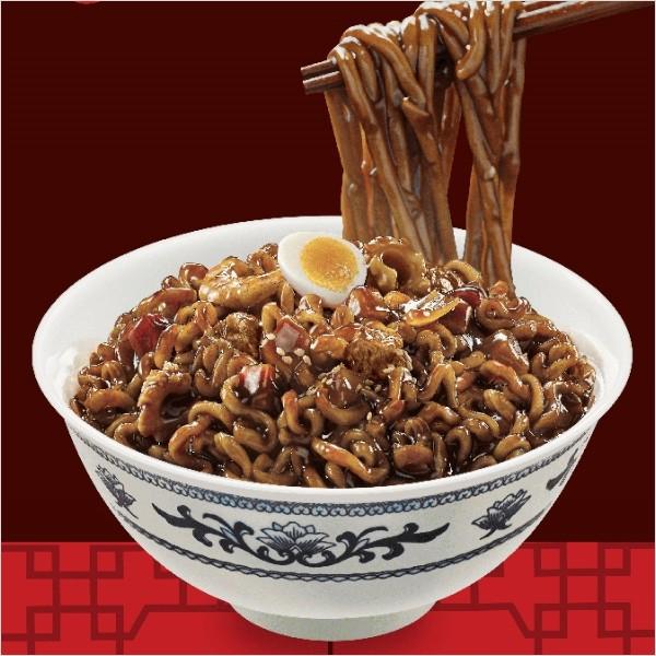 Paldo Ilpoom Samseon Jjajang (1pack-4pieces) , Korean Ramen