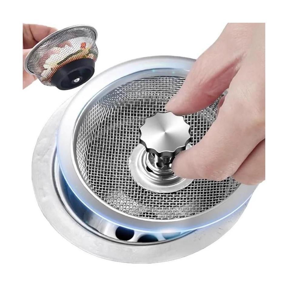 New 1 Pcs Drain Waste Plug Filter Suitable For Bathroom Floor Drains Kitchens Household Steel Sewer Filter Kitchen Tools