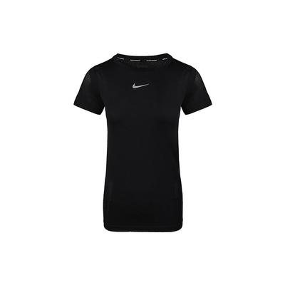 Infinite Dri-FIT Breathable Casual Running Printed Short Sleeve T-Shirt Women Tops Black CU3121-010