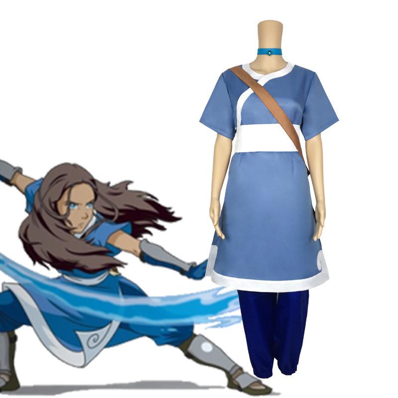 Avatar cos suit, the last Airbender red Katara suit anime character C suit cosplay