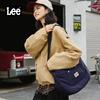 New Lee Fabric Shoulder Bag Regular Women's Ginger Yellow/Ecru/Navy Blue LE240134M