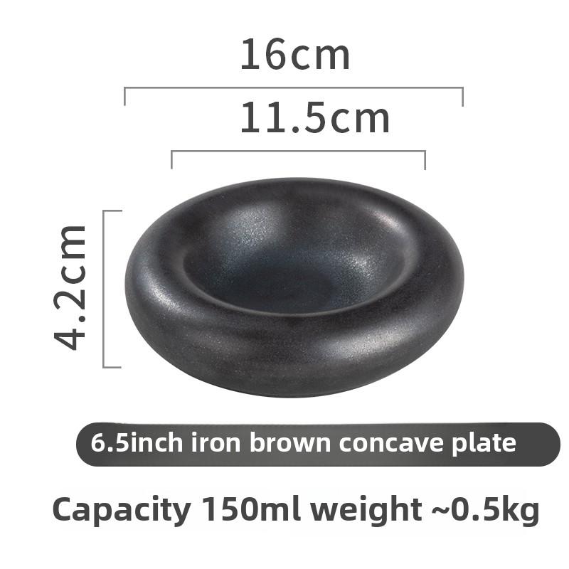 Molecular Gastronomy Tableware Appetizer Plate Sashimi Plate Creative Restaurant Circular Insulation Ceramic Dessert Plates