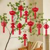 Spring Festival Hanging Ornament Chinese Blessing Pendant Window Door Plant Potted Pendant Chinese New Year Decor 2026